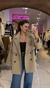 Oversize Astarlı Trençkot