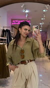 Oversize Tensel Gömlek