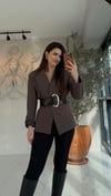 Premium Kemerli Blazer Ceket