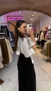 Quzu Şal Detaylı  Crop Gömlek
