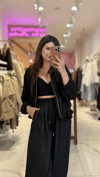 Saten Bomber Ceket