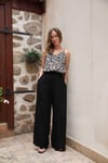 017 SİYAH MAROKEN PANTALON 