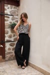 017 SİYAH MAROKEN PANTALON 