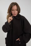 2004  CEPLİ YÜN KABAN KAHVERENGİ