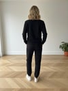 Merlot-Kalın Kumaş Şardonlu Jogger-Pantolon