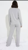 Merlot-Düğmeli Biyeli Pijama Takımı-Pijama Takımı