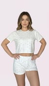 Merlot-T-Shirt Şort Örme Pijama Takımı-Pijama Takımı