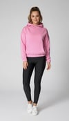 Merlot-Oversize Kanguru Cepli Kapüşonlu Sweatshirt-Sweatshirt