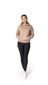 Merlot-Oversize Kanguru Cepli Kapüşonlu Sweatshirt-Sweatshirt