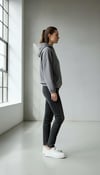 Merlot-Oversize Kanguru Cepli Kapüşonlu Sweatshirt-Sweatshirt