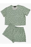 T-Shirt Şort Örme Pijama Takımı