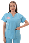 AÇIK MAVİ ERKEK SCRUBS TAKIM 