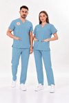 AÇIK MAVİ SCRUBS TAKIM 