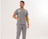 GRİ ERKEK SCRUBS TAKIM 