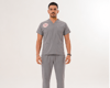 GRİ ERKEK SCRUBS TAKIM 