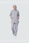 GRİ TESETTÜR KADIN SCRUBS TAKIM