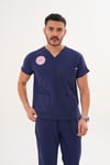 HEMŞİRE SCRUBS TAKIM - İNDİGO 