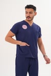 HEMŞİRE SCRUBS TAKIM - İNDİGO 