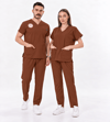 KAHVERENGİ SCRUBS TAKIM 