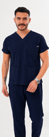 LACİVERT SCRUBS TAKIM 