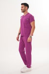 MOR ERKEK SCRUBS TAKIM - EBE PERSONELİ 