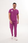 MOR ERKEK SCRUBS TAKIM - EBE PERSONELİ 