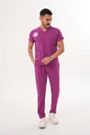 MOR ERKEK SCRUBS TAKIM - EBE PERSONELİ 