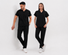 SİYAH SCRUBS TAKIM  