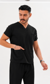 SİYAH SCRUBS TAKIM  