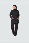 SİYAH TESETTÜR KADIN SCRUBS TAKIM