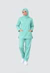 SU YEŞİLİ TESETTÜR KADIN SCRUBS TAKIM