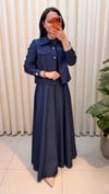 ESSWAAP ELBİSELİ TAKIM 7327 MAVİ