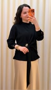 ESSWAAP TOKA DETAYLI TUNİK 1674 SİYAH
