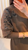 FUAT GÜRŞEN ELBİSE 4106 KAHVE