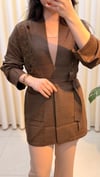 FUAT GÜRŞEN İŞLEMELİ HIRKA 4612 KAHVE