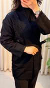 FUAT GÜRŞEN İŞLEMELİ HIRKA 4612 SİYAH