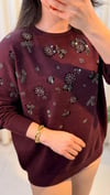 FUAT GÜRŞEN İŞLEMELİ TUNİK 4353 BORDO