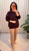 FUAT GÜRŞEN İŞLEMELİ TUNİK 4353 BORDO