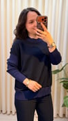GHİSA BALIKÇI YAKA BLUZ 4907 LACİVERT