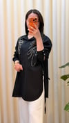 GHİSA BONCUK İŞLEMELİ TUNİK 4170 SİYAH