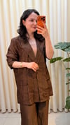 GHİSA CEKETLİ TAKIM 9148 KAHVE