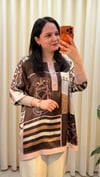 GHİSA DESENLİ TUNİK 4319 KAHVE