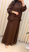 GHİSA ELBİSE 4447 KAHVE 