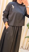 GHİSA ELBİSE 4473 SİYAH