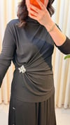 GHİSA ETEKLİ TAKIM 9286 SİYAH