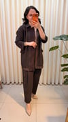GHİSA PANTALONLU TAKIM 9389 KAHVE