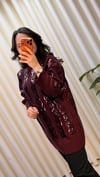 GHİSA PAYET DETAYLI KAZAK 4156 BORDO