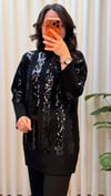 GHİSA PAYET DETAYLI KAZAK 4156 SİYAH