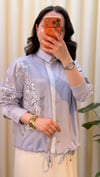 GHİSA PUL PAYET İŞLEMELİ TUNİK 4317 LİLA