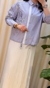 GHİSA PUL PAYET İŞLEMELİ TUNİK 4317 LİLA